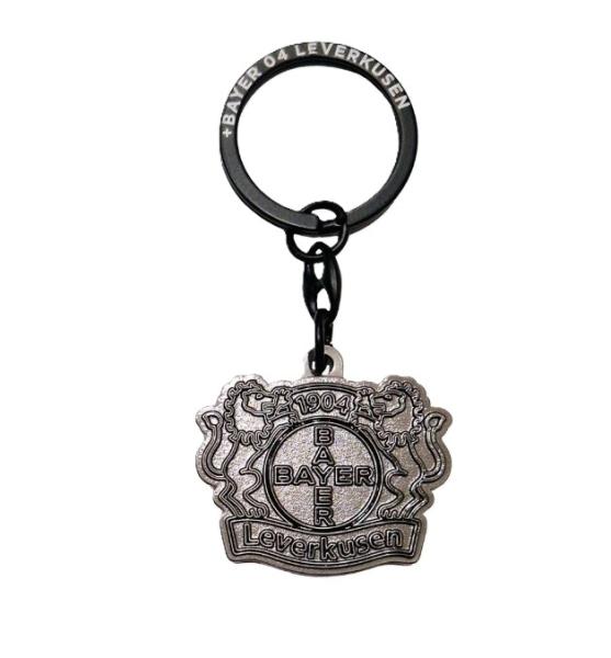 Bayer 04 Leverkusen Schlüsselanhänger Logo Black Metall 8 cm